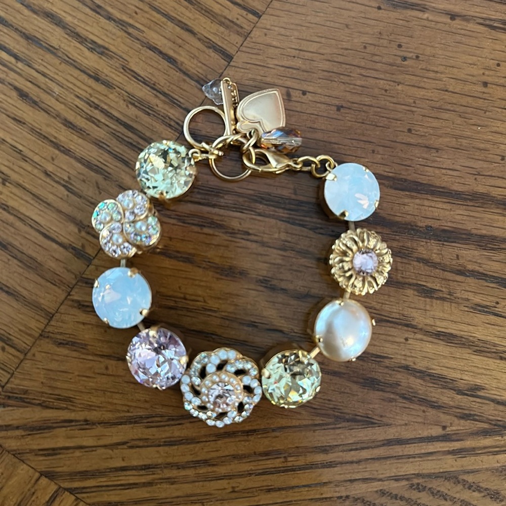 Mariana Large Floret Goldtone Bracelet